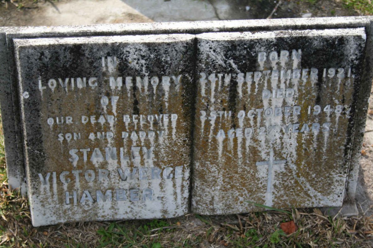 HAMBER Stanley Victor Werge 1921-1948