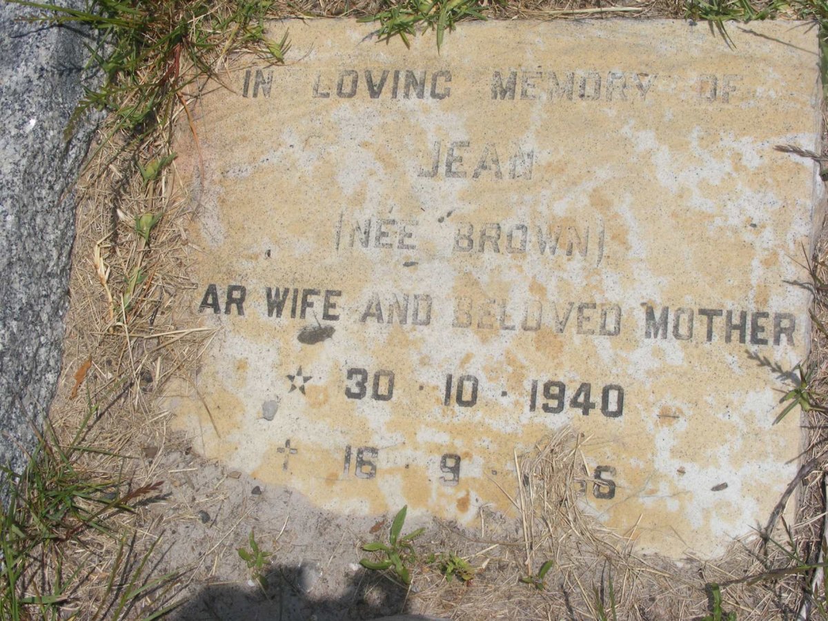 HARDING Jean nee BROWN 1940-???6