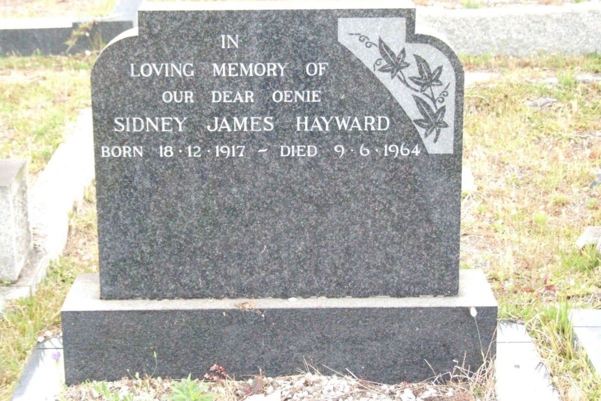 HAYWARD Sidney James 1917-1964
