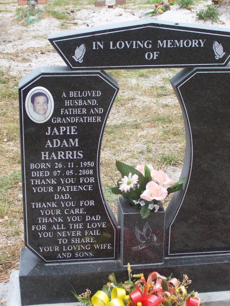 HARRIS Japie Adam 1950-2008