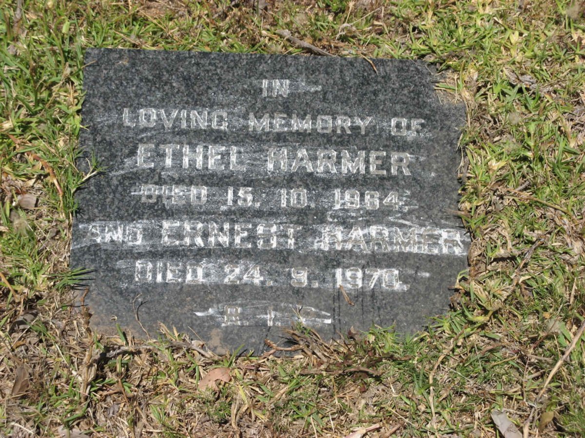 HARMER Ernest -1970 &amp; Ethel -1964