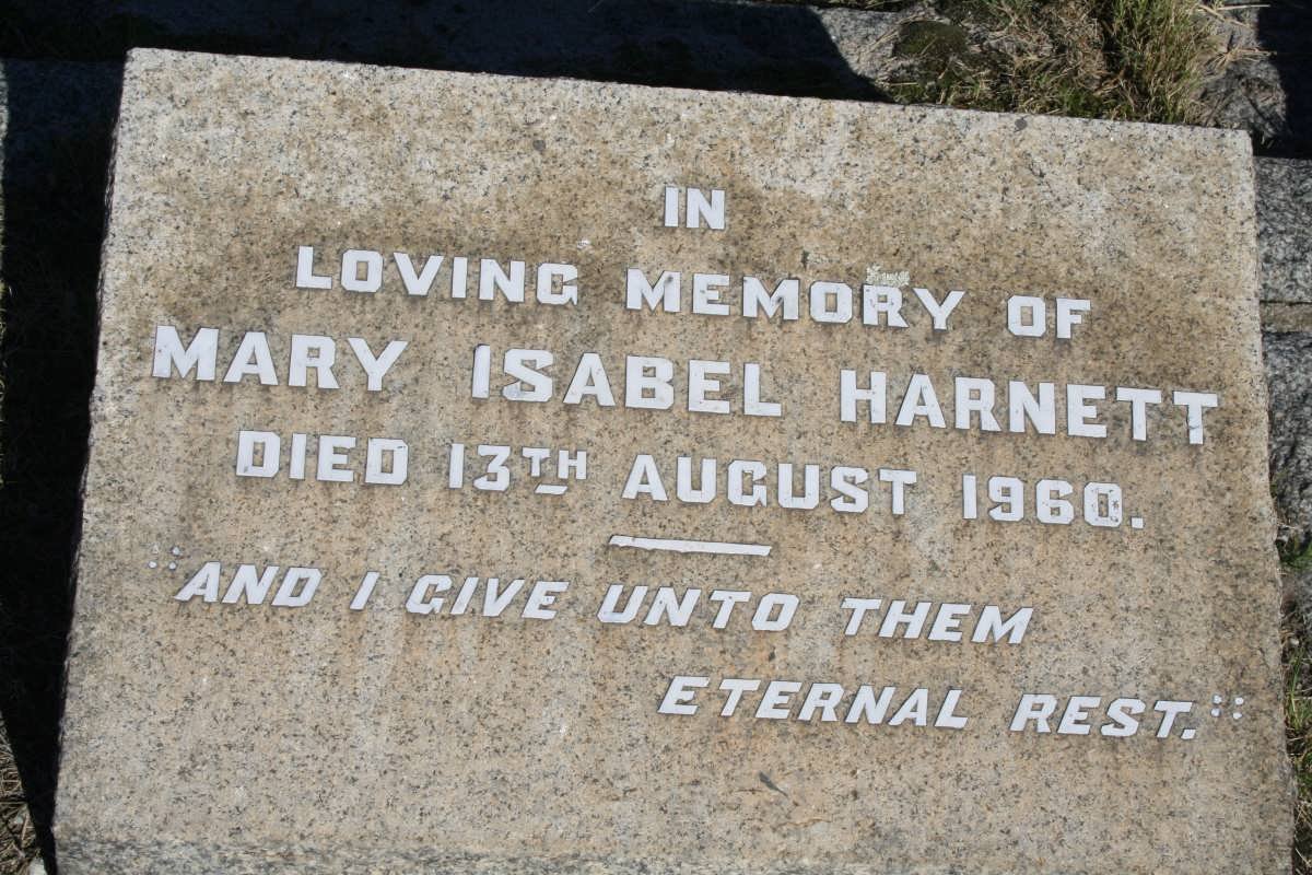 HARNETT Mary Isabel -1960