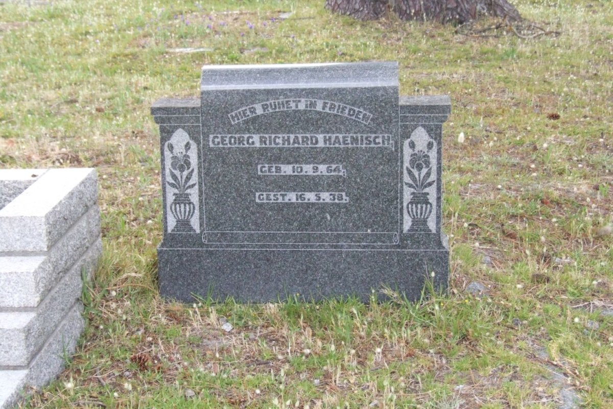 HAENISCH Georg Richard 1864-1938
