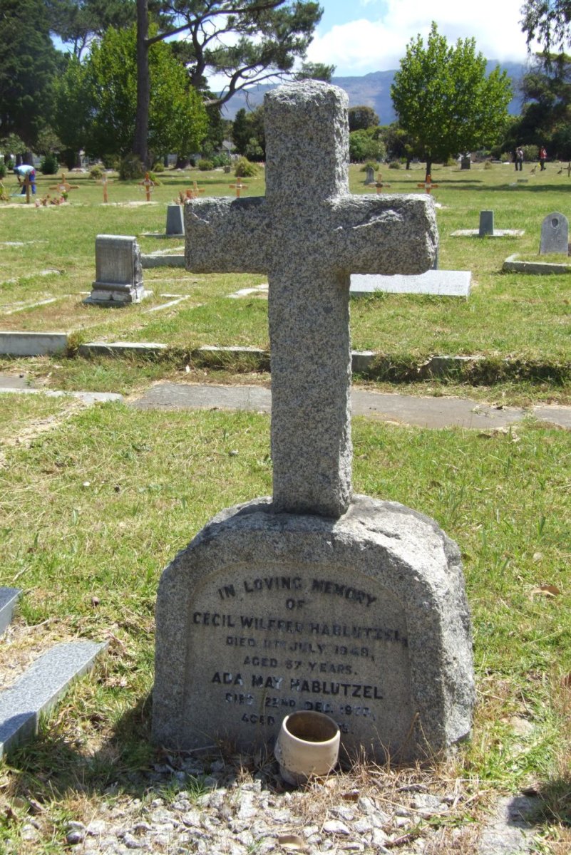 HABLUTZEL Cecil Wilfred -1948 &amp; Ada May -1970