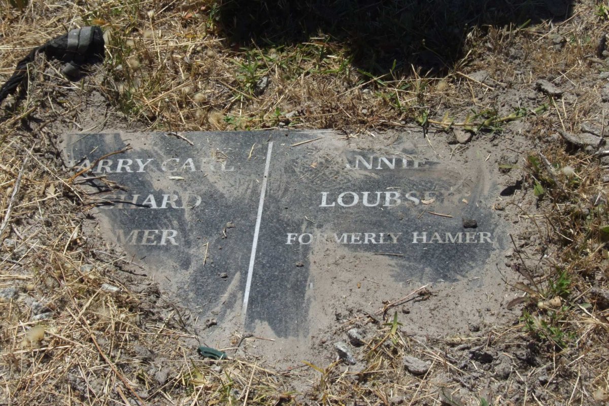 HAMER Harry Carl Richard &amp; Annie LOUBSER formerly HAMER