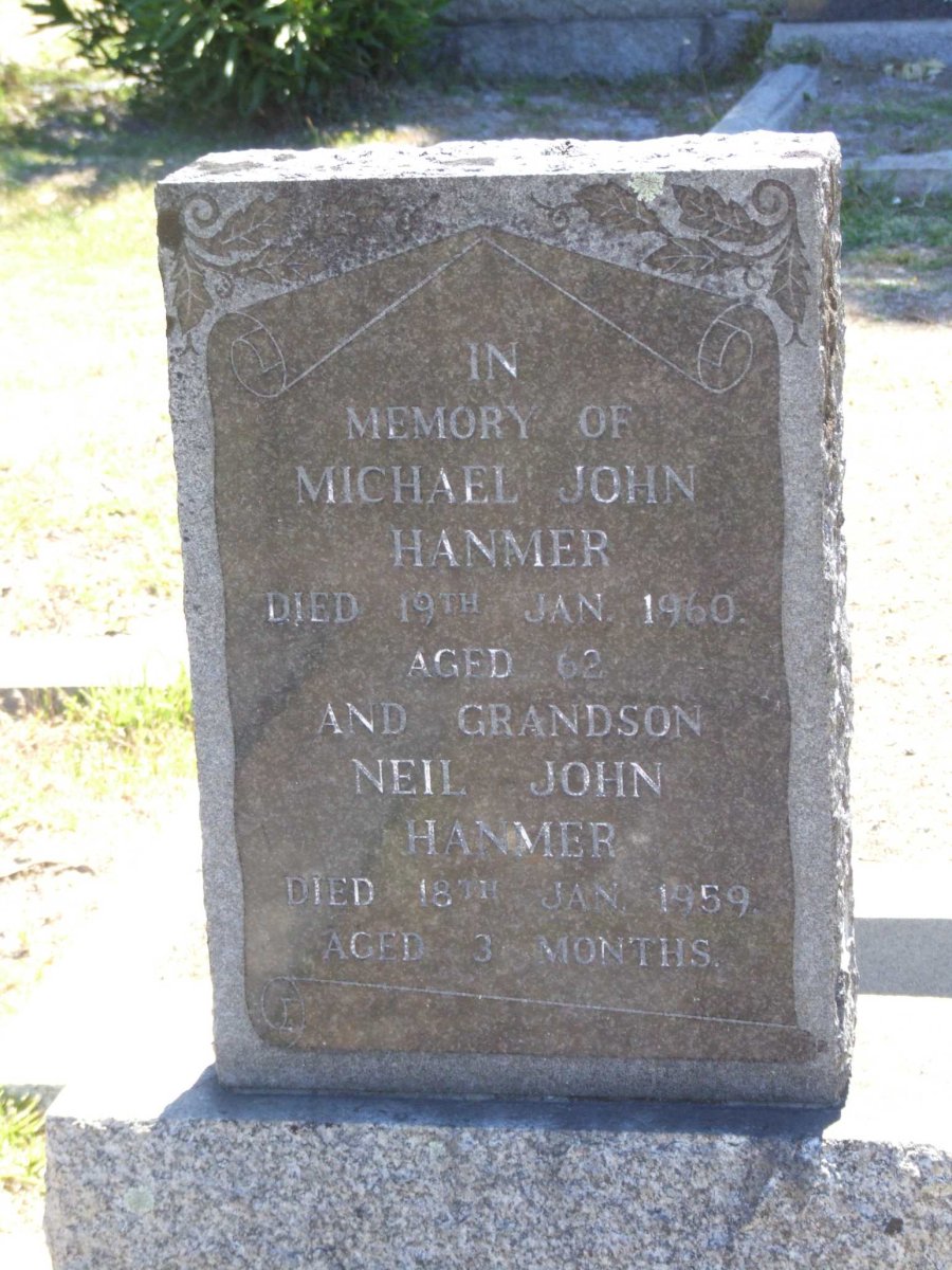 HANMER Michael John -1960 :: HANMER Neil John -1959