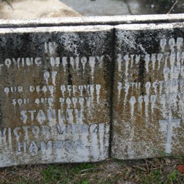 HAMBER Stanley Victor Werge 1921-1948