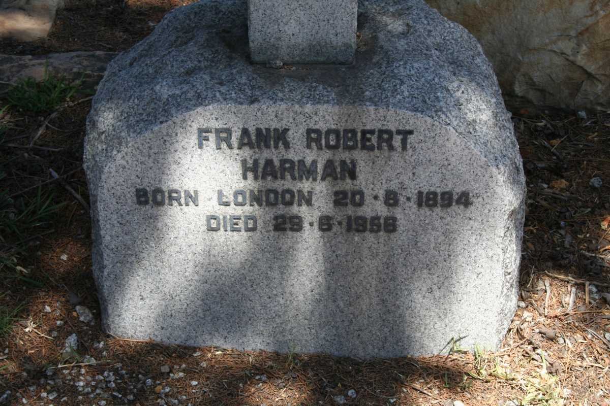HARMAN Frank Robert 1894-1956