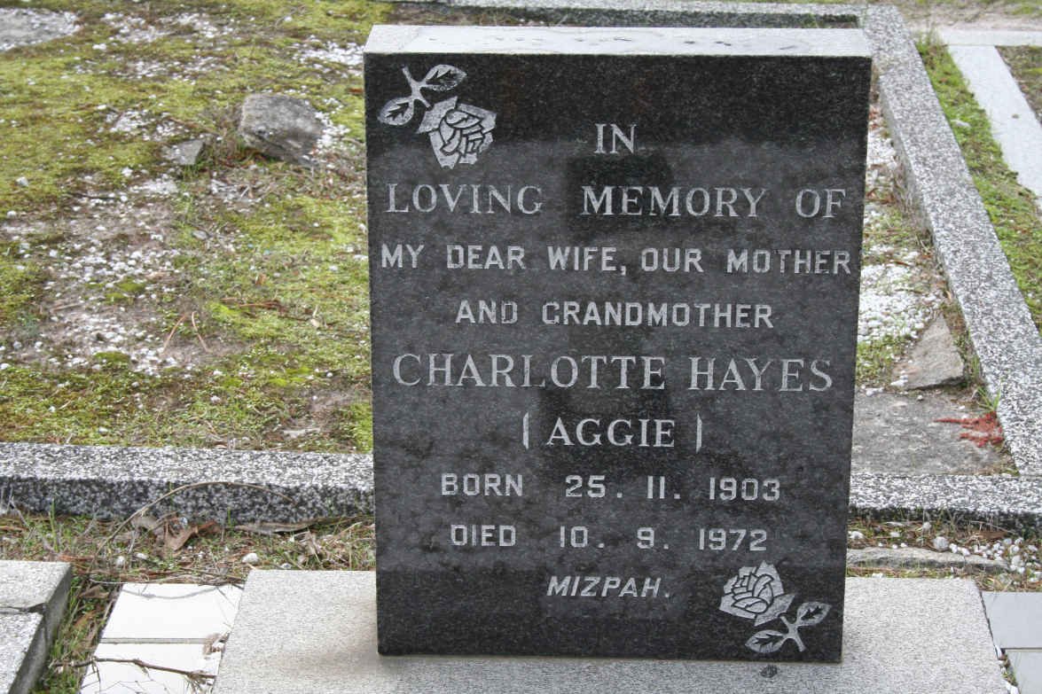 HAYES Charlotte 1903-1972