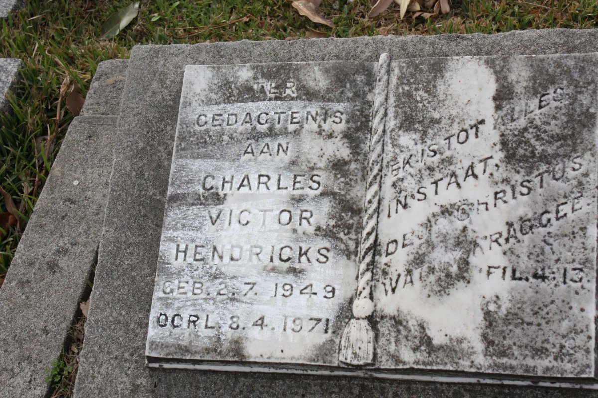 HENDRICKS Charles Victor 1949-1971