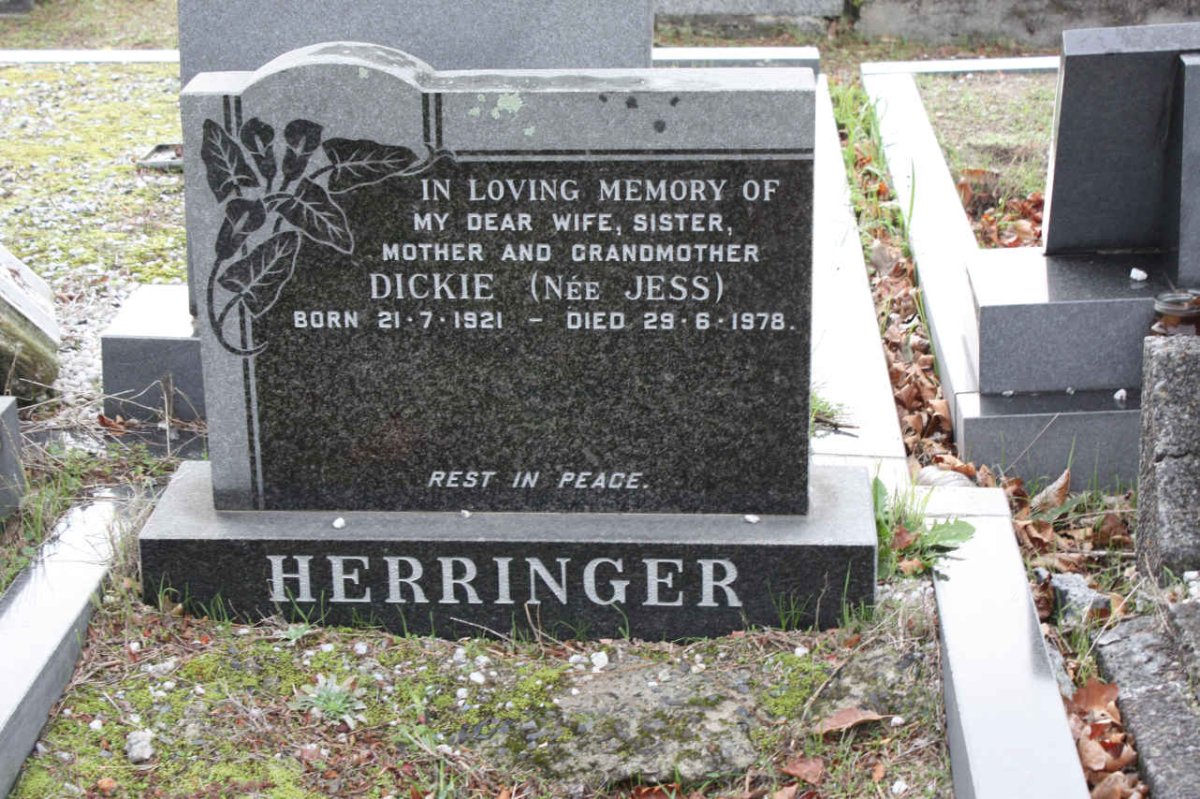 HERRINGER Dickie nee JESS 1921-1978