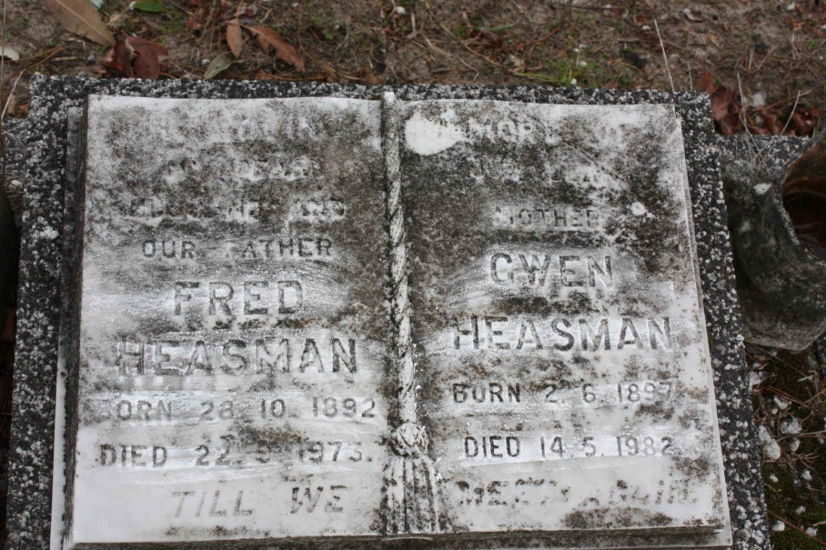 HEASMAN Fred 1892-1973 &amp; Gwen 1897-1982