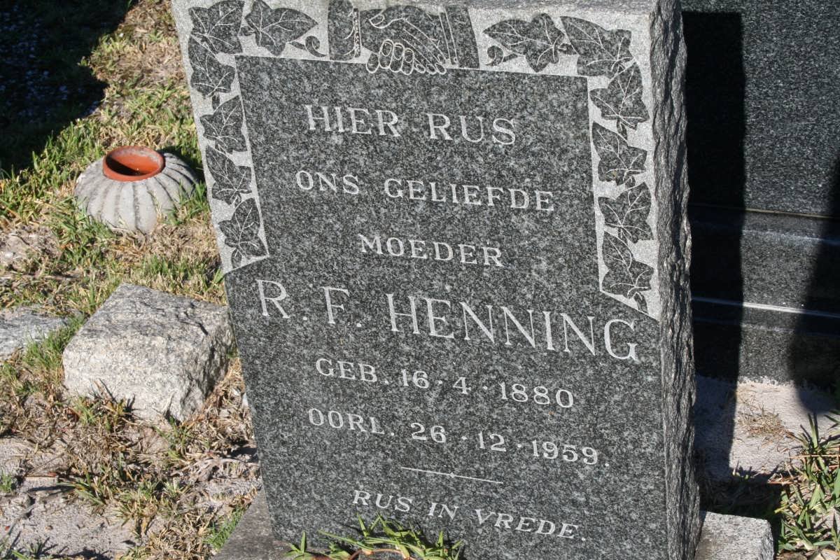 HENNING R.F. 1880-1959