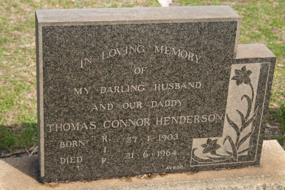 HENDERSON Thomas Connor 1903-1964