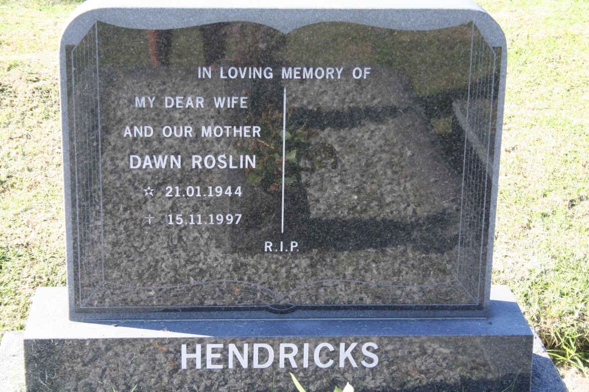 HENDRICKS Dawn Roslin 1944-1997