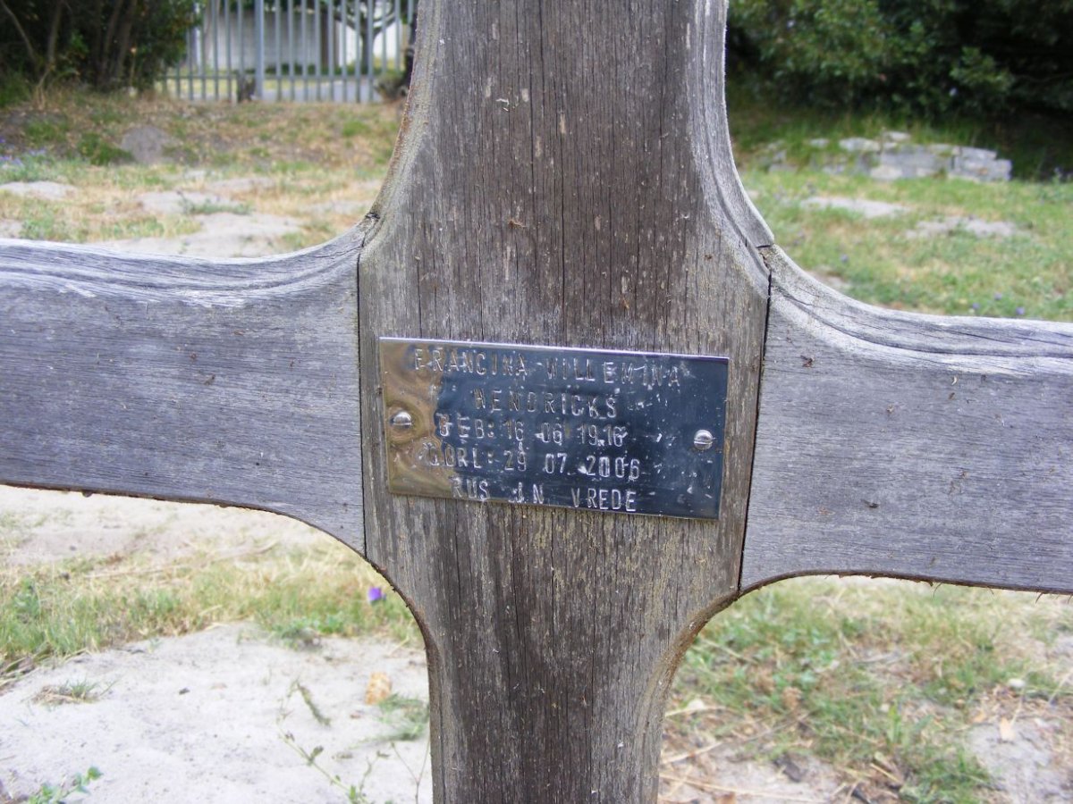 HENDRICKS Francina Willemina 1916-2006