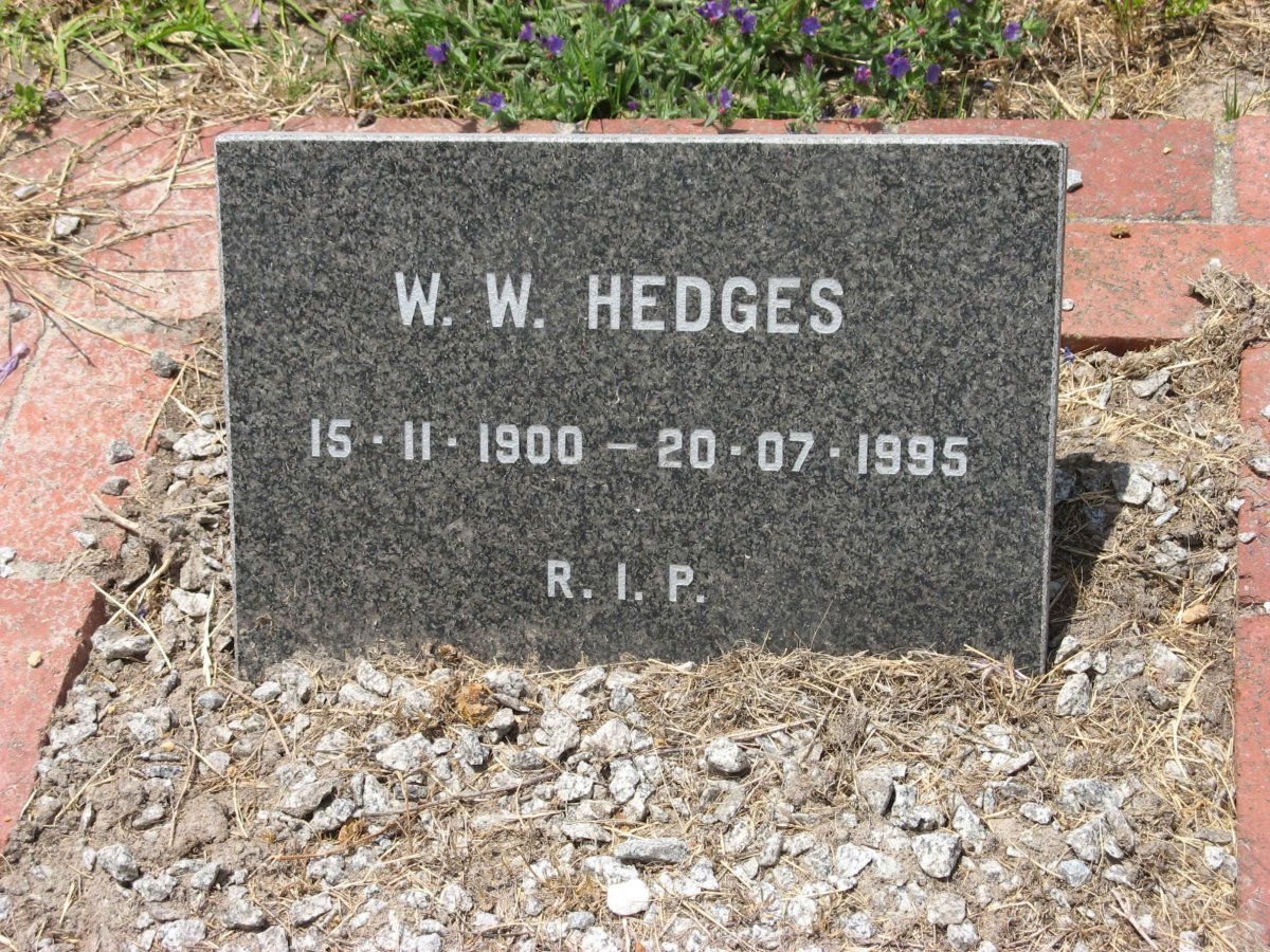 HEDGES W.W. 1900-1995