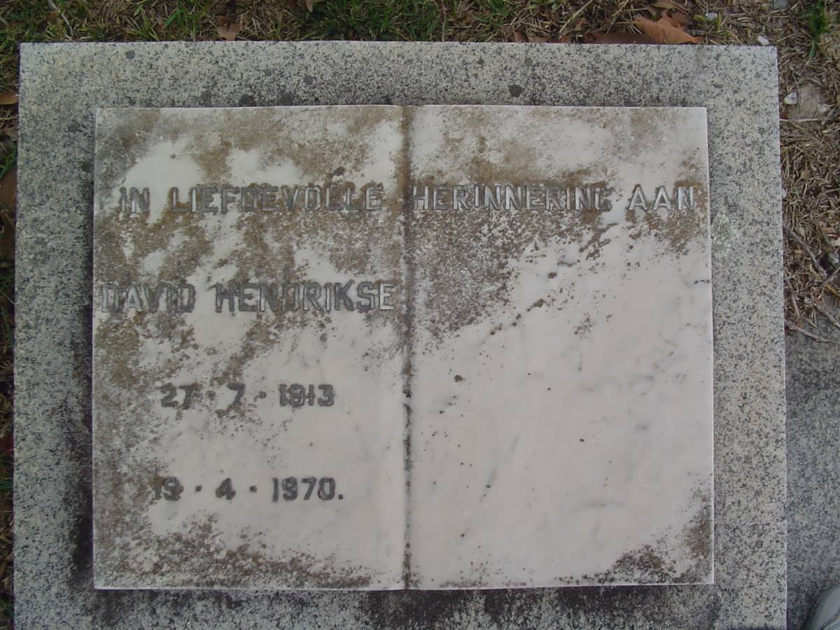 HENDRIKSE David 1913-1970