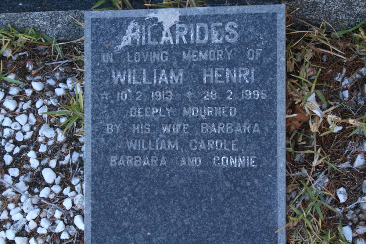 HILARIDES William Henri 1913-1995
