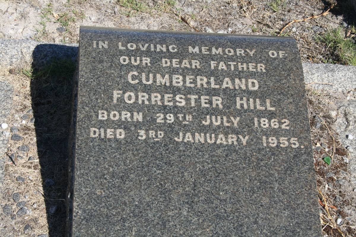 HILL Cumberland Forrester 1862-1955