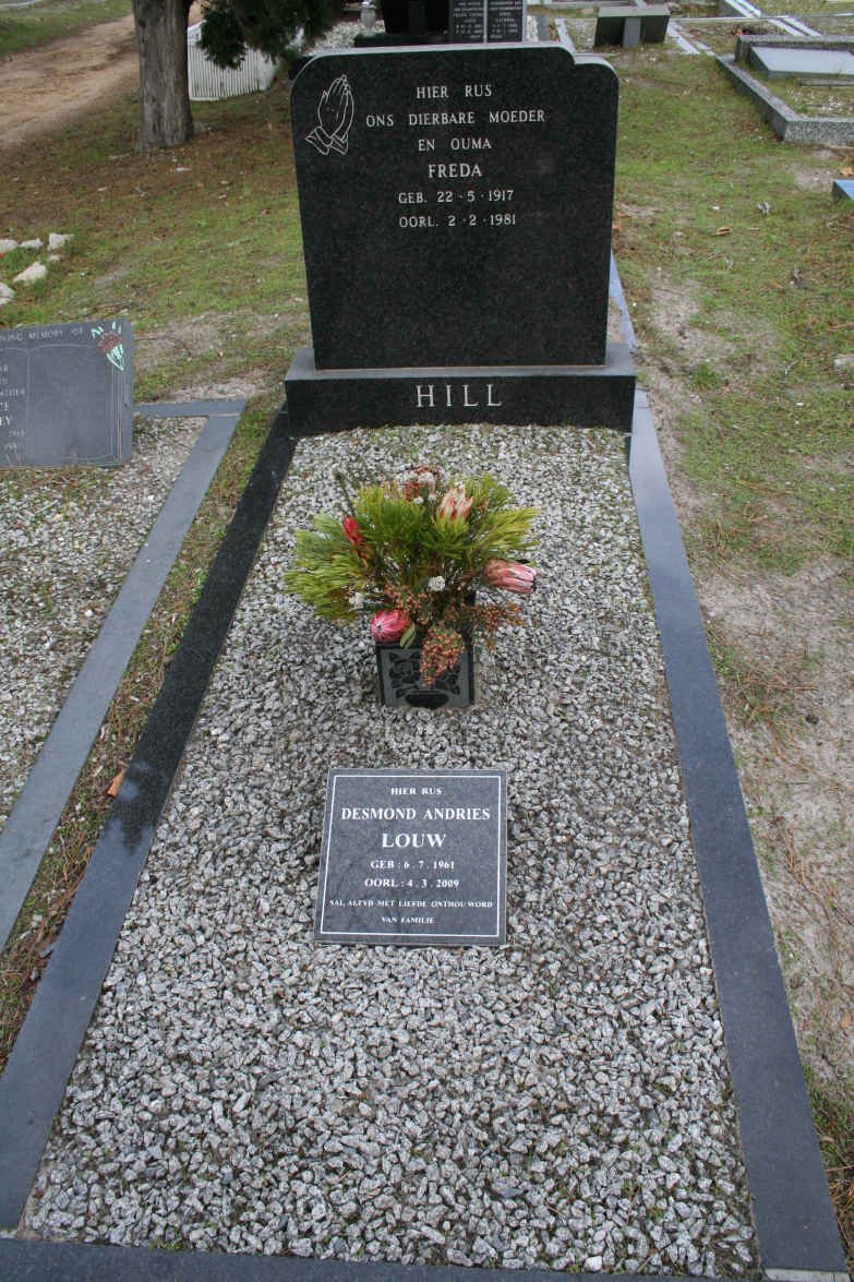 HILL Freda 1917-1981 :: LOUW Desmond Andries 1961-2009