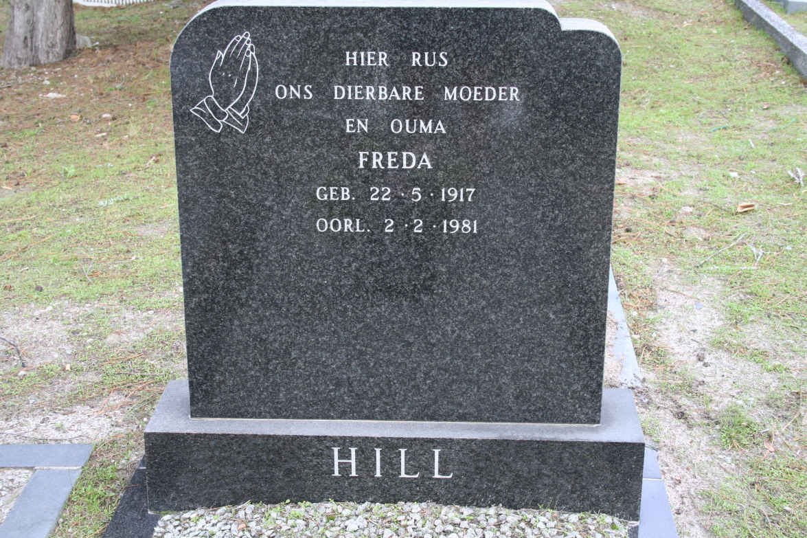 HILL Freda 1917-1981