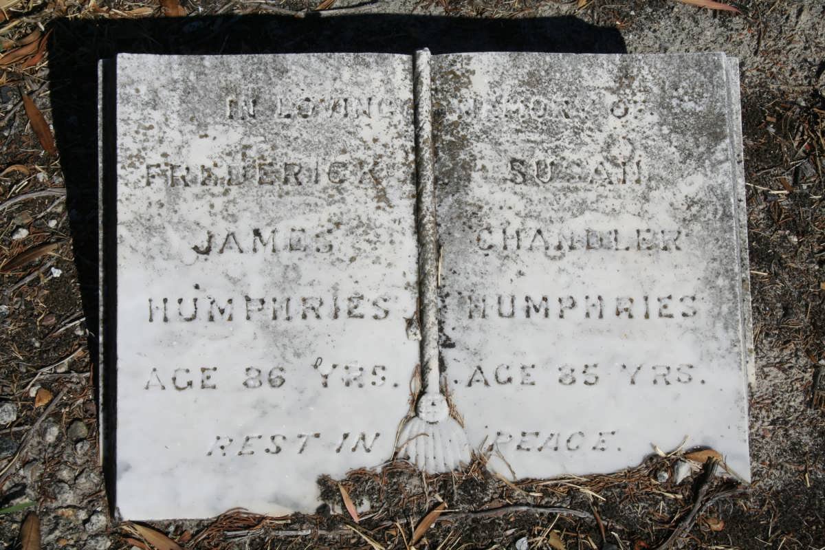 HUMPHRIES Frederick James &amp; Susan Chandler