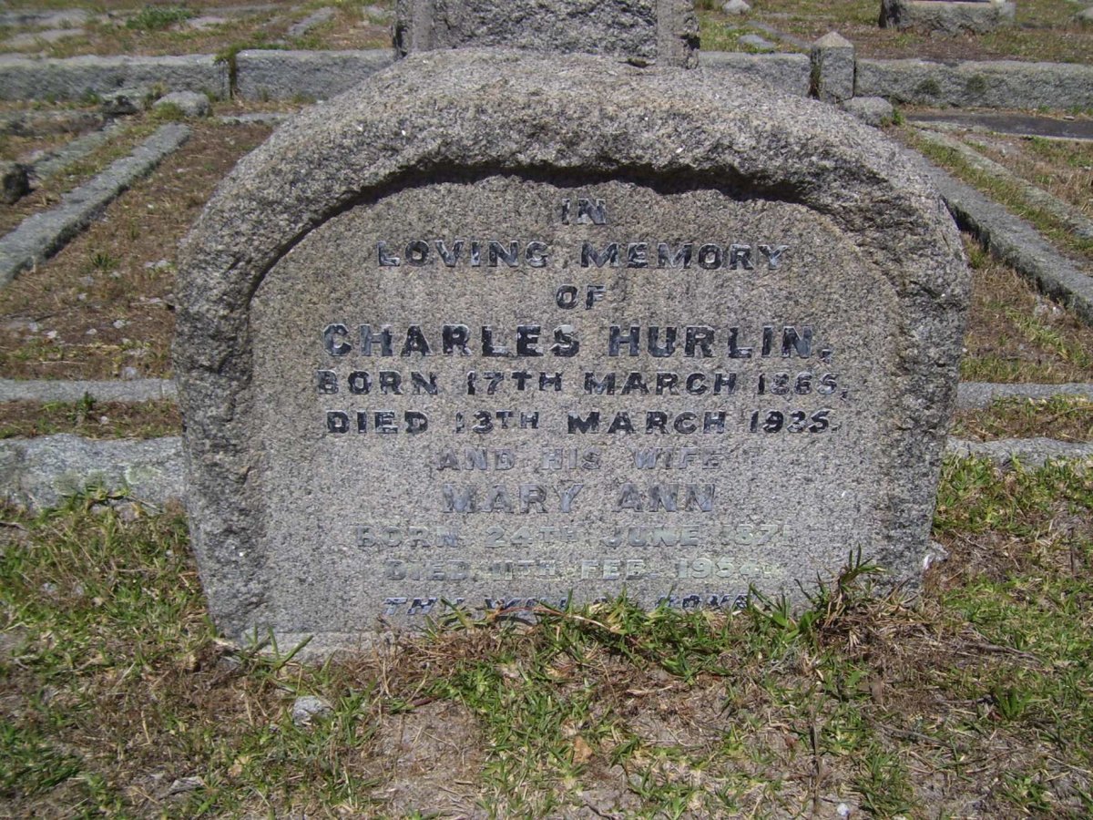 HURLIN Charles 1865-1935 &amp; Mary Ann 1871-1954