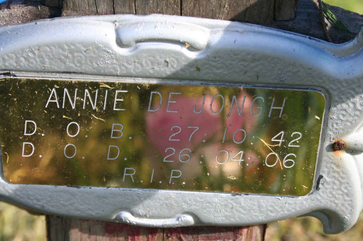 JONGH Annie, de 1942-2006