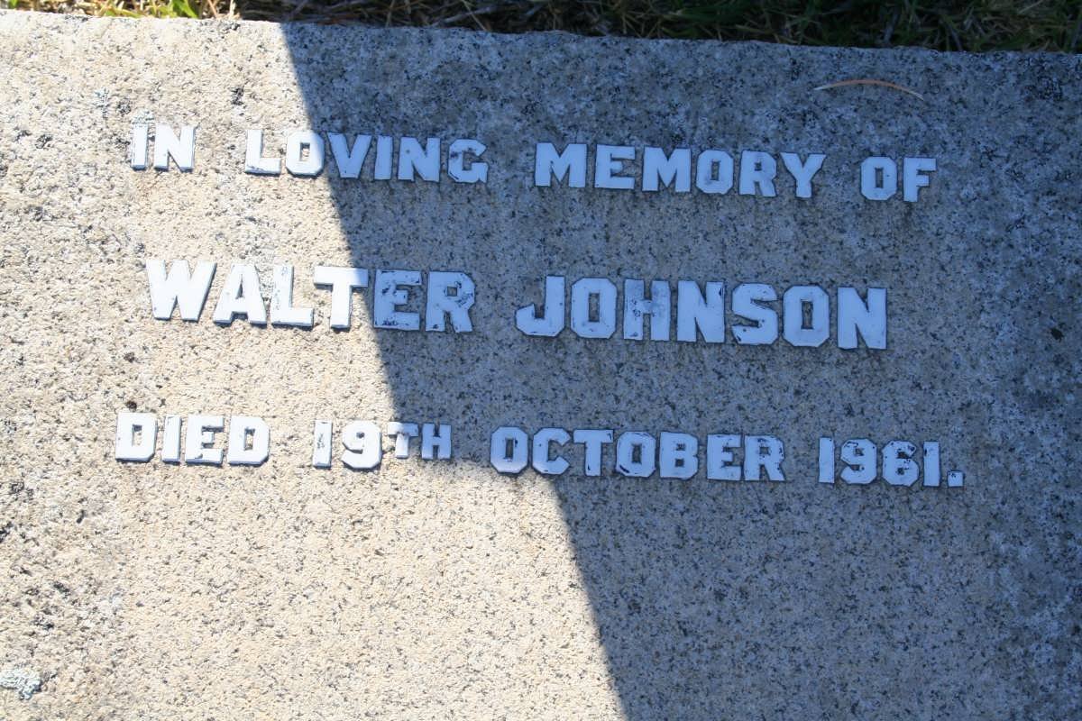JOHNSON Walter -1961