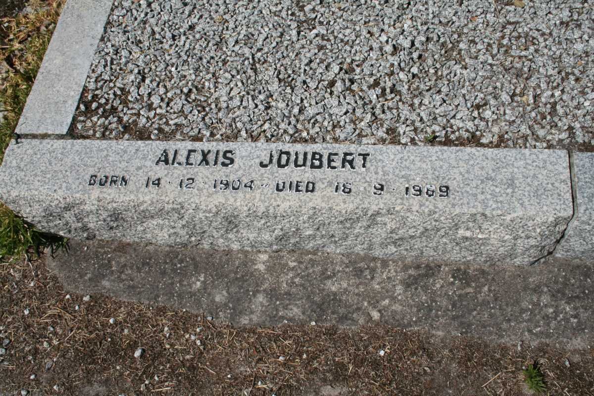 JOUBERT Alexis 1904-1969