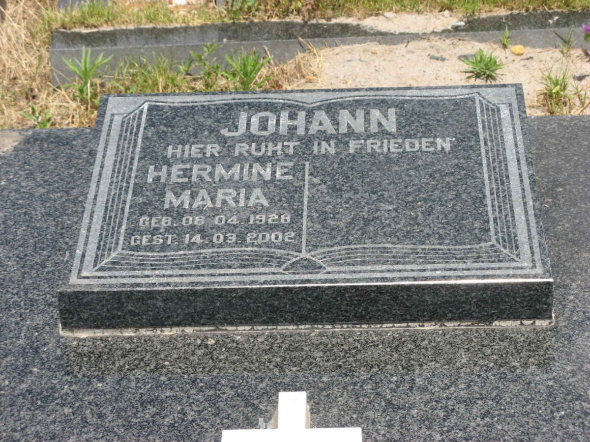 JOHANN Hermine Maria 1928-2002