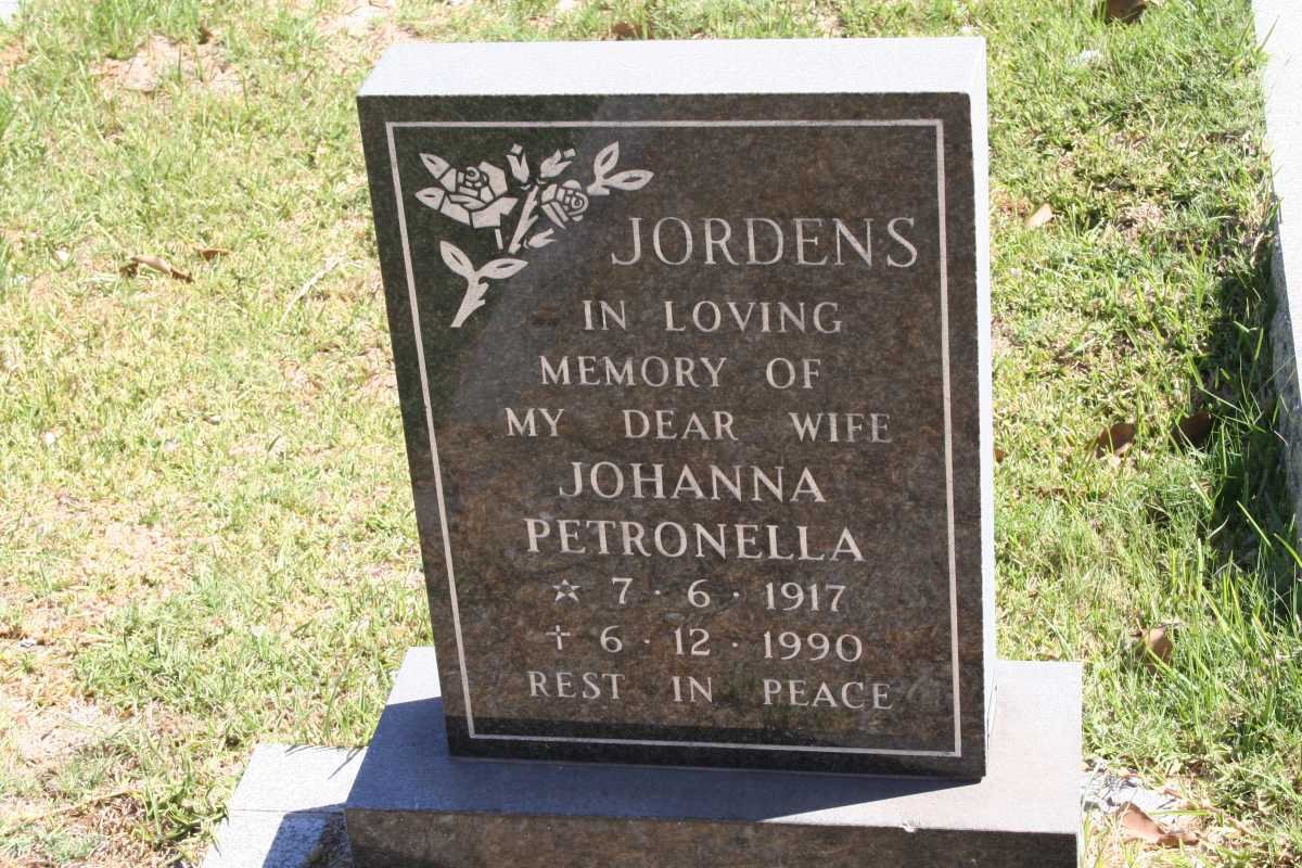 JORDENS Johanna Petronella 1917-1990