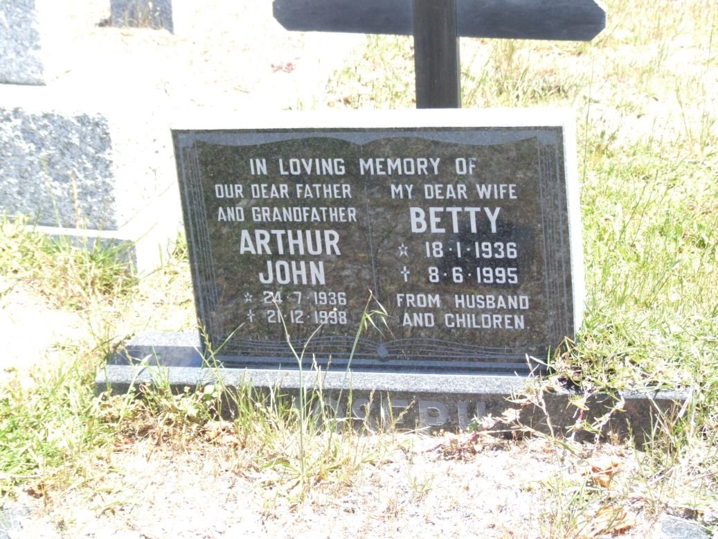 JOSEPH Arthur John 1936-1998 &amp; Betty 1936-1995