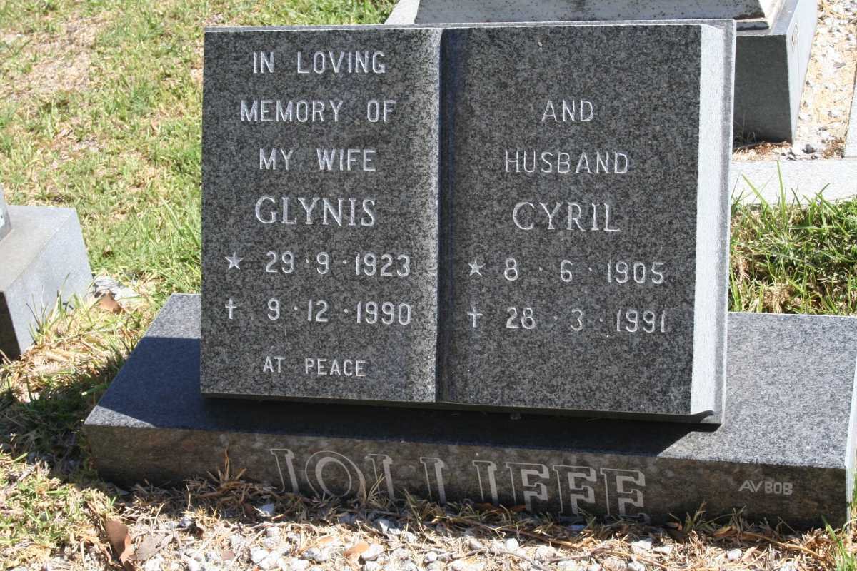 JOLLIFFE Cyril 1905-1991 &amp; Glynis 1923-1990