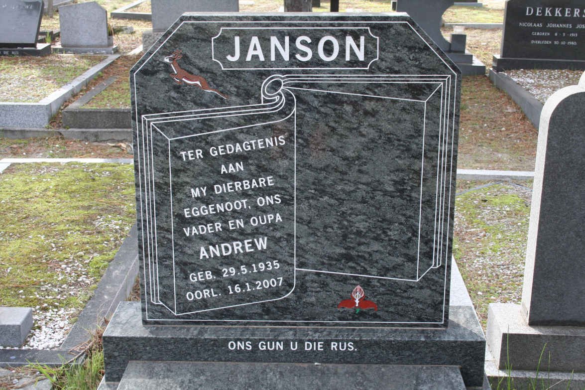 JANSON Andrew 1935-2007