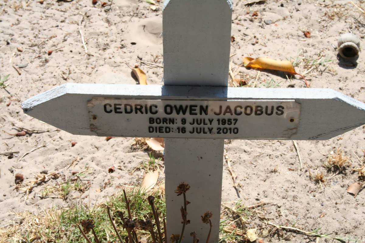 JACOBUS Cedric Owen 1957-2010