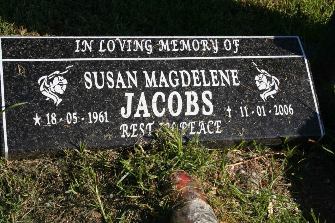 JACOBS Susan Magdelene 1961-2006