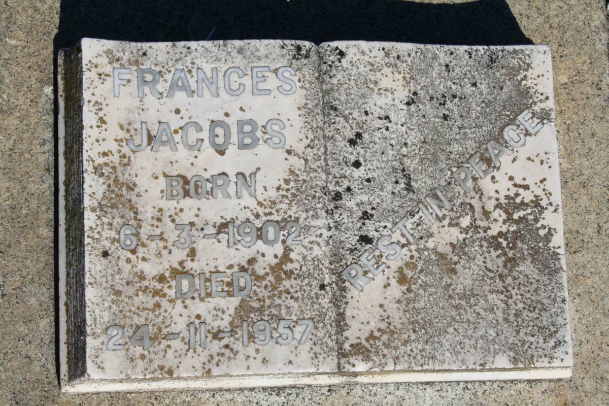 JACOBS Frances 1902-1957