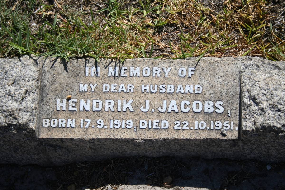 JACOBS Hendrik J. 1919-1951