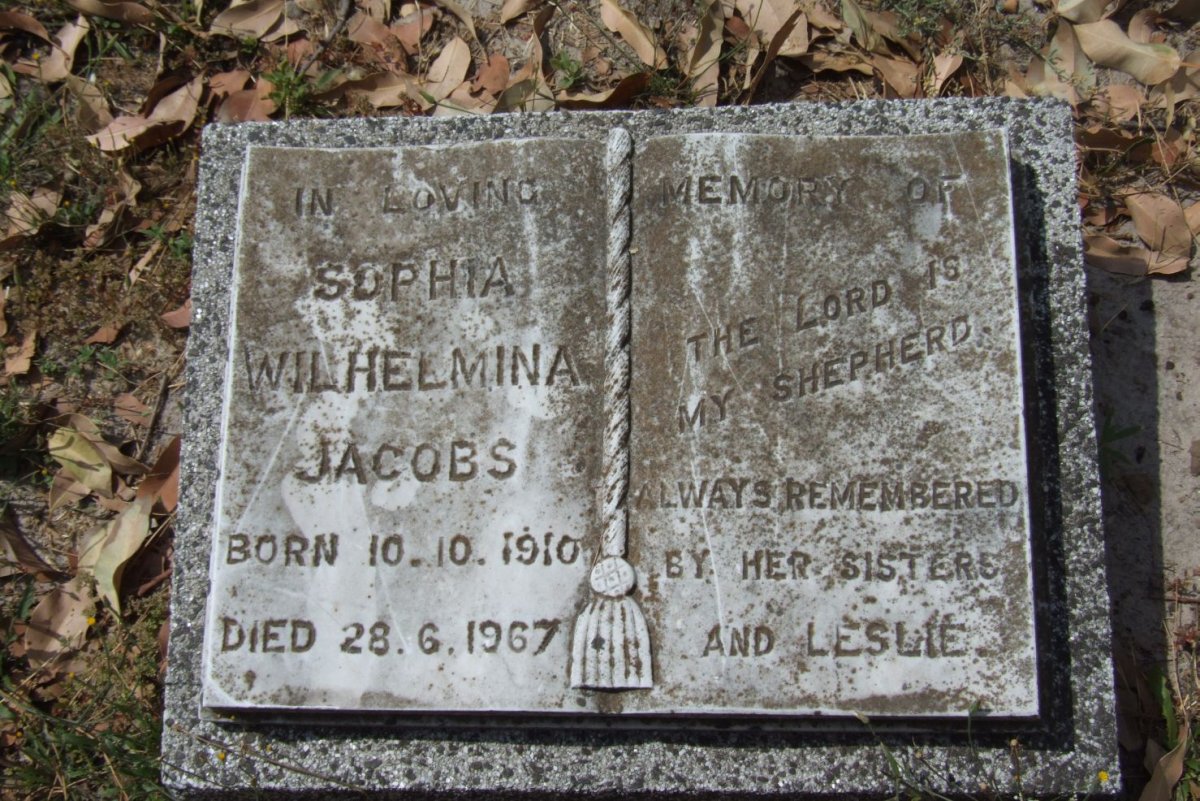 JACOBS Sophia Wilhelmina 1910-1967