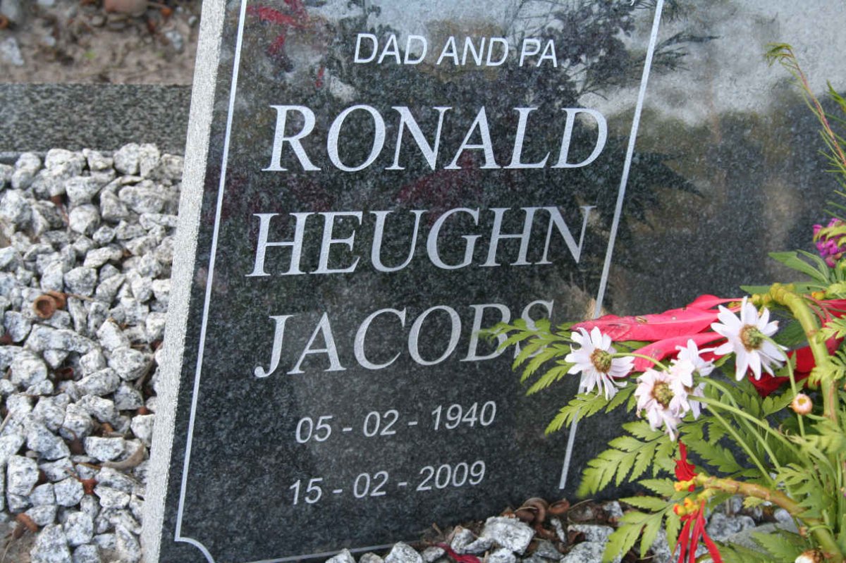 JACOBS Ronald Heughn 1940-2009