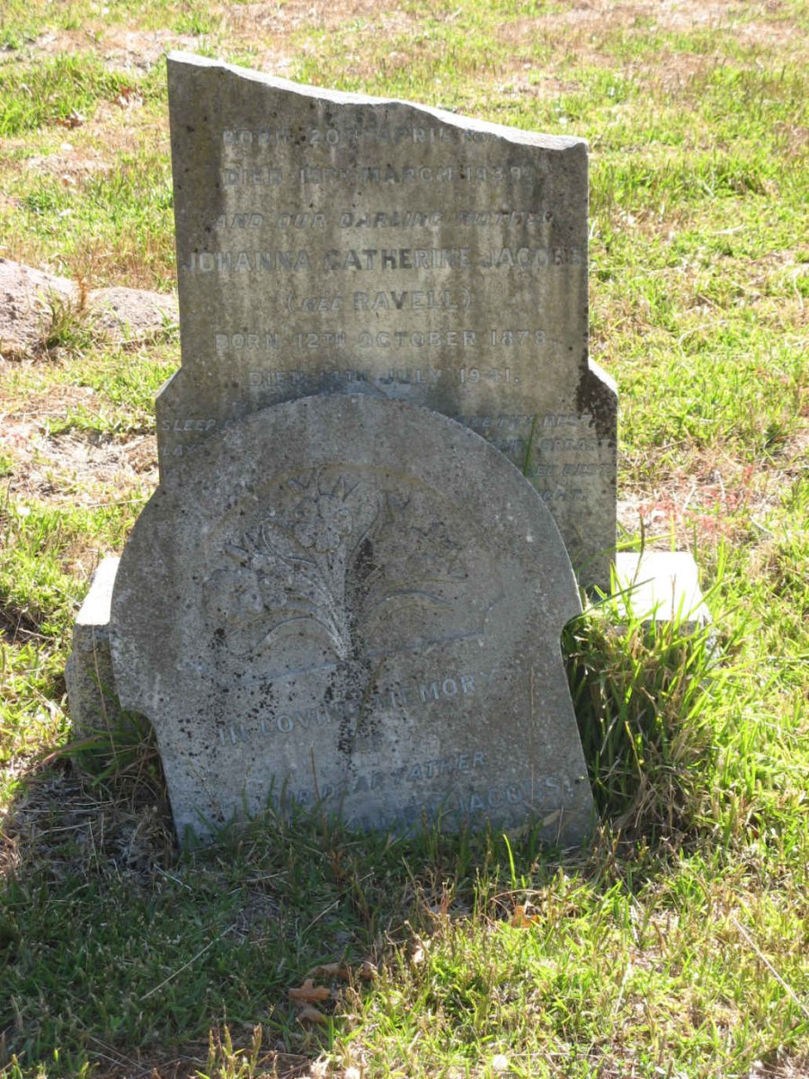 JACOBS Johanna Catherine nee RAVELL 1878-1941