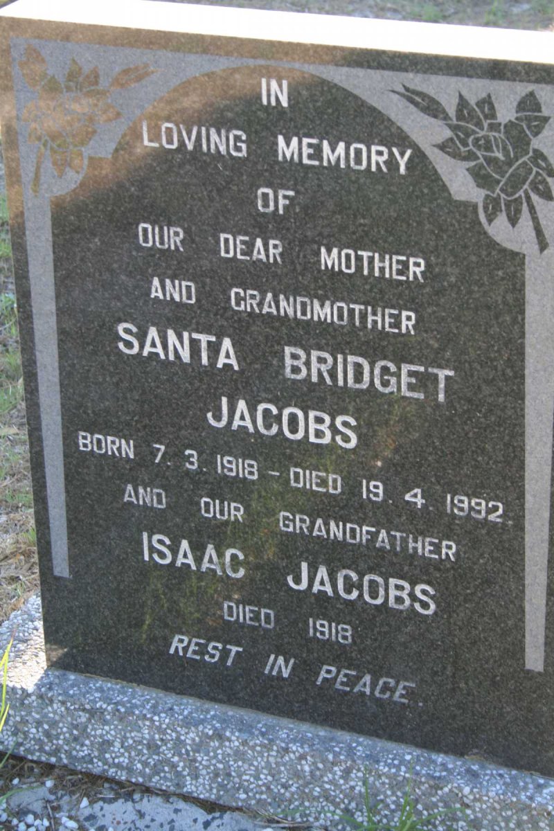 JACOBS Isaac -1918 :: JACOBS Santa Bridget 1918-1992