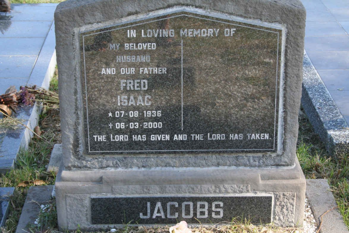 JACOBS Fred Isaac 1936-2000