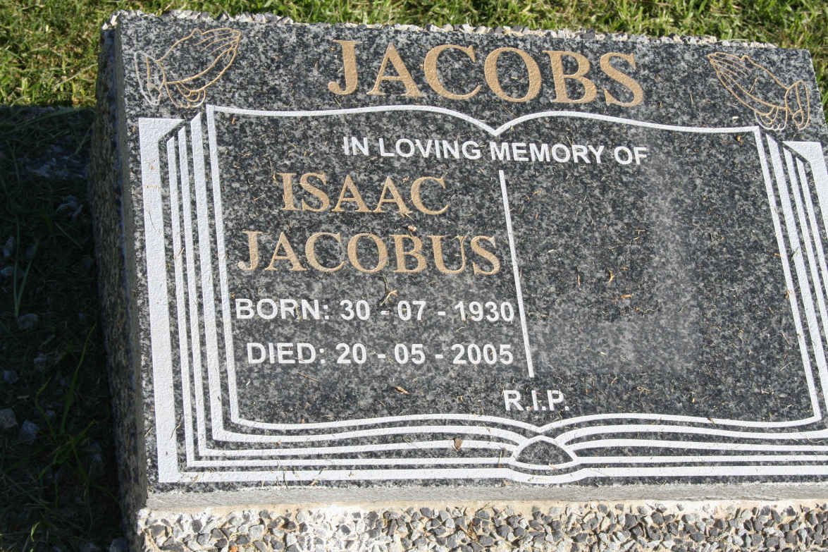 JACOBS Isaac Jacobus 1930-2005 