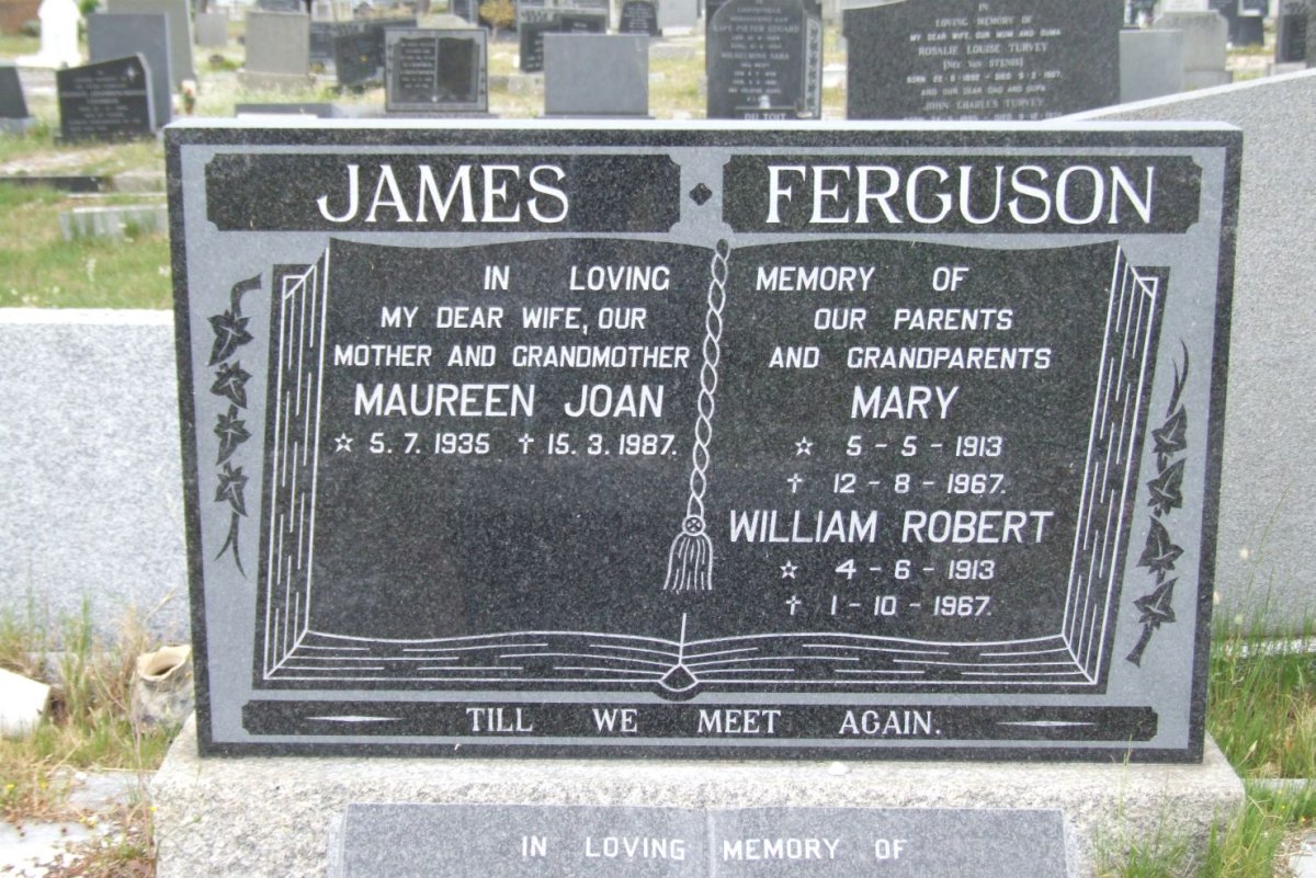 JAMES Maureen Joan 1935-1987