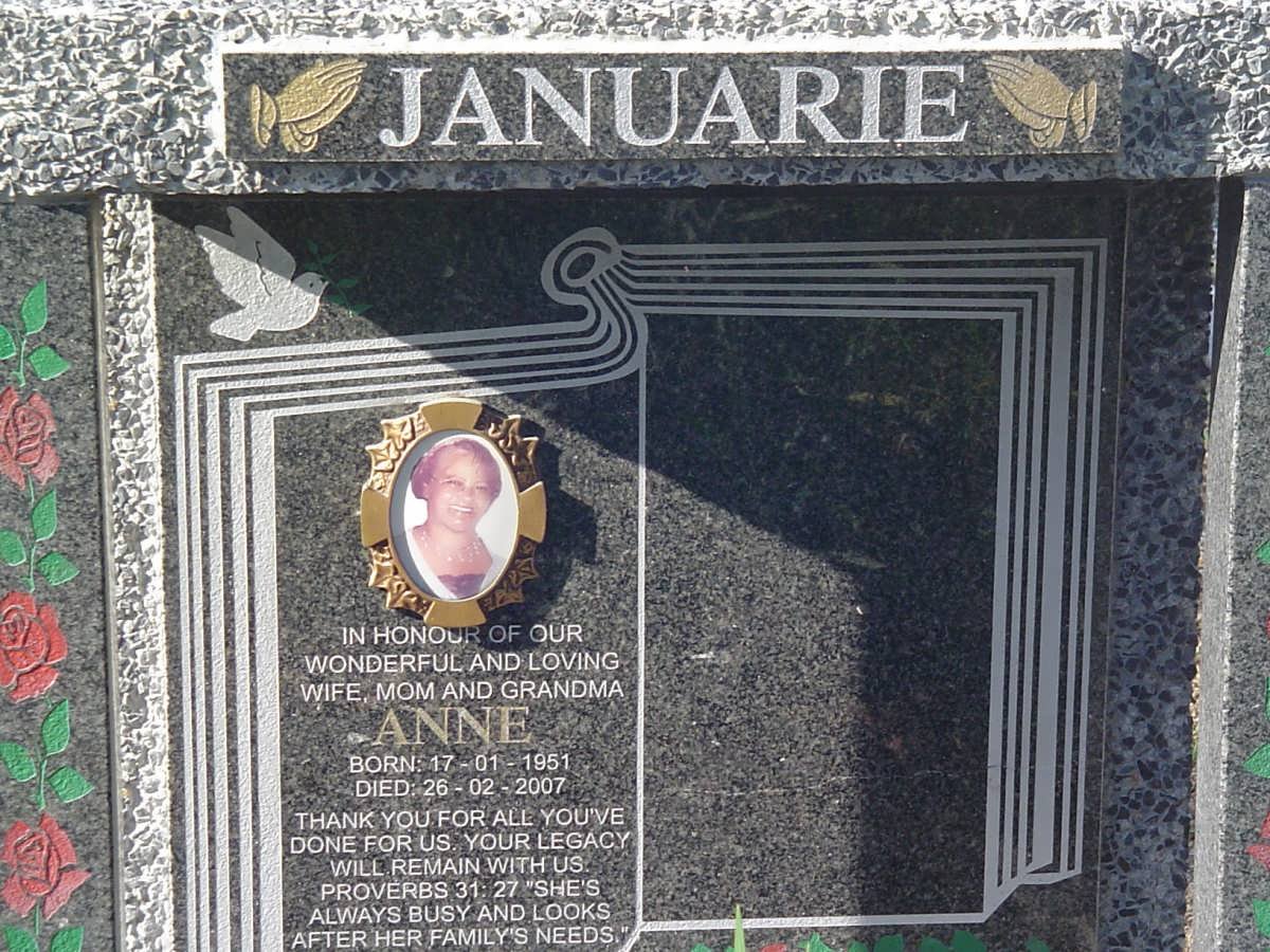 JANUARIE Anne 1951-2007