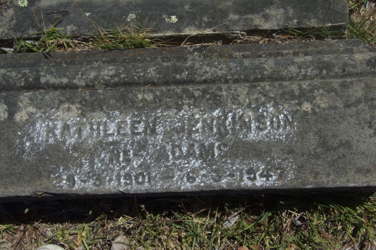 JENKINSON Kathleen nee ADAMS 1901-1947