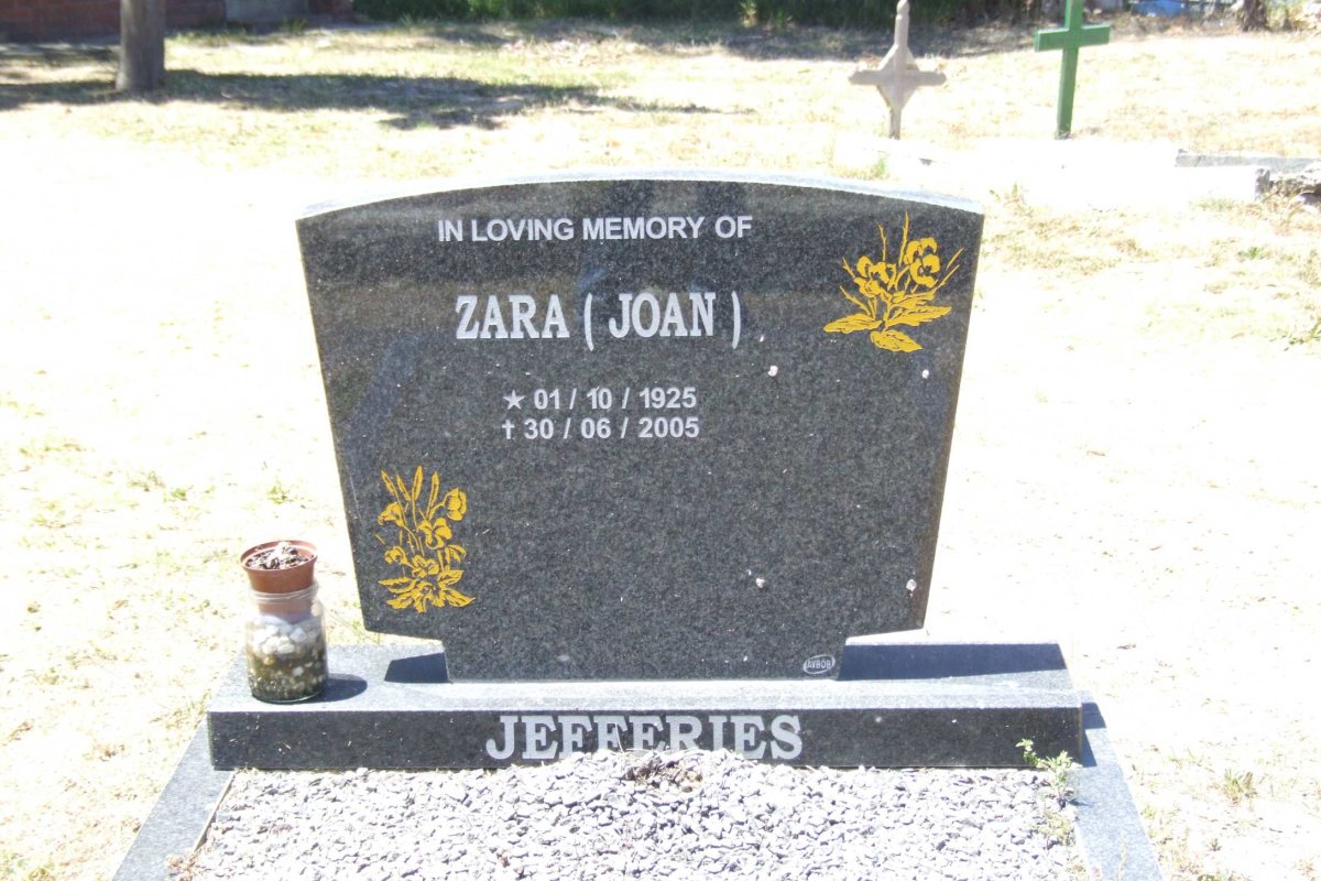 JEFFERIES Zara 1925-2005